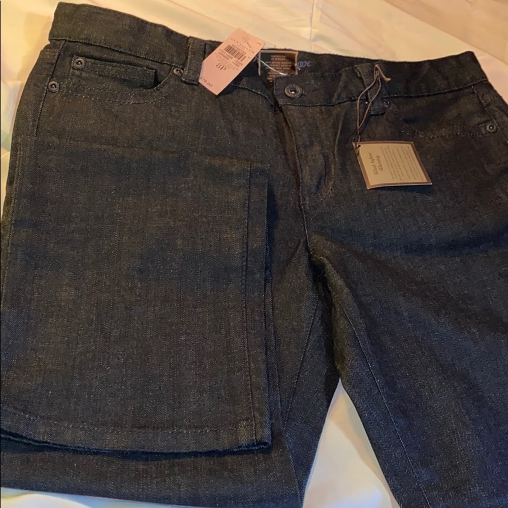 ANN TAYLOR PETITE SLIMMER THOROUGH JEANS 8P